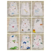 **【Q428-1】高密度印花雙層柔軟紗布小手帕/小方巾/嬰兒喂奶巾/寶寶洗臉巾/口水巾28*28cm/30*30cm