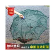 (店+)傘網蝦籠捕魚網魚護傘籠自動摺疊魚網搬箏漁網手拋網捕魚籠蓋籠