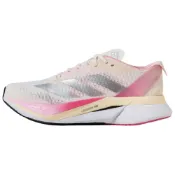 (店+)【adidas 愛迪達】JQ8673 adidas Adizero Boston 12 舒適百搭 低幫 訓練長跑跑步鞋 男女同款 淺粉色