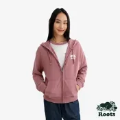 Roots女裝- ORIGINAL RELAXED 連帽外套-玫瑰粉