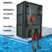 免運【可開發票】週轉箱過濾箱魚缸魚池過濾箱滴流盒增氧過濾設備凈水水循環過濾器
