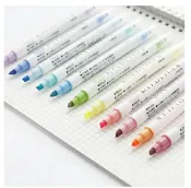 偉旗文具 日本 ZEBRA 斑馬 MILDLINER WKT7 雙頭柔性螢光筆 單色 單支 淡柔系/冷色系/和風系/親和系【APP滿額下單10%點數(單一帳號最高1000點)】9/30止