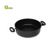 【UCOM 瑞康屋】德國黑魔法系列 不沾鍋-28cm 雙耳湯鍋/淺燉鍋/平底鍋