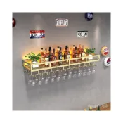 (店+)廠家直發 酒吧壁掛紅酒架餐客廳酒櫃葡萄酒架吊杯架創意紅酒杯架倒掛高腳杯