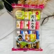 日本 津山屋製菓 花雪 寒天水果軟糖 寒天和果子 四味軟糖 咖啡 巨峰 莓 甘夏