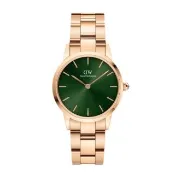 【Daniel Wellington】DW 手錶  Iconic Link Emerald 28mm/32mm森林綠精鋼錶(DW00100421)
