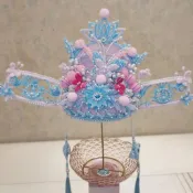 日系 限量特惠❀【原創】冰藍粉黛扭扭棒狀元帽材料包手工DIY禮物新手友好送教程❀日式精選