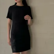 【Starmimi】 黑色合身連身短洋裝 Size S 💛八成新
