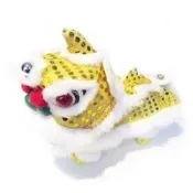 白*紅*黃😃電動舞龍舞獅:音樂，眼睛發光，唱歌跳舞，傳統過年新年恭喜發財禮物喜慶廟宇兒童玩具 居家擺設 傳統過年
