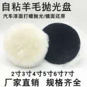 【臺灣出貨】羊毛拋光盤汽車美容拋光輪自粘型純羊毛盤氣動拋光打蠟羊毛球