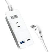 (店+)【SUPER&CELL 超電王】1開3插2P/Type-C+USB 延長線 6尺/1.8M SNB-U213W-6