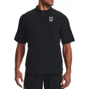 UA Under Armour 男 棒球壘球 短袖風衣 熱身衣 半拉鍊 1375655 001 黑色 現貨
