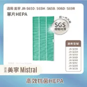 適用美寧Mistral空氣清淨除濕機美寧JR-S65D S65M S65B 906D S69R HEPA濾網濾芯