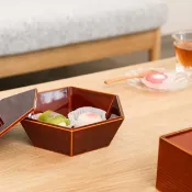飛驒春慶 元田漆器 六角點心盒