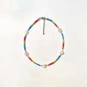 項鍊 Somewhere Over the Rainbow • 彩虹串珠飾品 雛菊項鍊