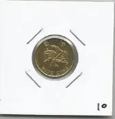 媽媽的私房錢~~香港早期錢幣~~1998年香港壹毫(附錢幣紙夾)10