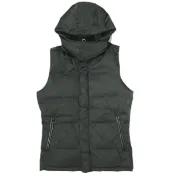 【DOKODEMO】wjk Double J.K. 日本製造 Memory Twill 羊皮連帽羽絨背心，2008 cf02S L，黑色，原價：¥94,700，羊皮外套，二手