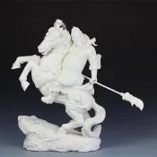 【樸緻精品】陶瓷關公神像 關聖帝君 義薄雲天 正氣凜然 法像莊嚴（GA-2009） 