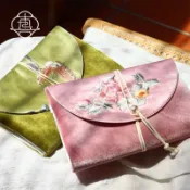 【原創醋酸刺繡】花間蝶影 手帳本 日記本 筆記本 手工布書衣 A5 A6 記事本 手帳筆記本
