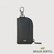【BRAUN BUFFEL】卡特 汽車鑰匙包-黑色(德國小金牛台灣總代理)/BF585-104-BK