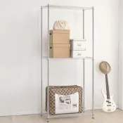 玩鐵魂 90*45*150 三層荷重電鍍鐵架/鐵力士架/收納架/層架/鍍鉻架/置物架/波浪架