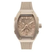 展示福利品 Ice Watch ICE BOLIDAY 鋁方框三眼 34mm-裸色矽膠手錶 出清品