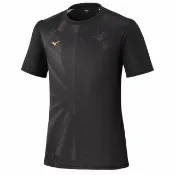【MIZUNO 美津濃】短袖上衣 男 訓練 慢跑 黑 J2MAD05490