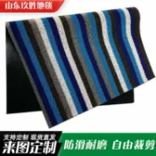 全球選品1館 生活百貨 雪妮絲地墊進門墊兩條紋純色入門墊入戶吸水家用PVC商鋪大門口地