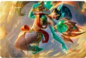 [NA諾亞方舟] 符文戰場：英雄聯盟對戰卡牌 起源 對戰桌墊 聖鱗天尊 凱莎