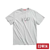 EDWIN 男款 網路獨家 復古漫畫LOGO短袖T恤(麻灰色)