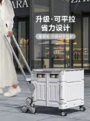 無限極台灣館 買菜小拉車家用便攜購物車快遞小拖車推車折疊購物車輕便爬樓神器