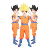【現 .貨】七龍珠 cosplay 孫悟空 服裝動漫龜僊流超級賽亞人假髮兒童錶演演出 WYHN