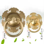 協貿國際日用品生活7館 古典中式仿古純銅大門拉手老式復古把手獅子頭門環獸頭拉環裝飾