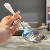 🎁桃園出貨🎁316不鏽鋼大口喝湯乾飯勺子寬柄這麼深的湯勺搭配螺螄粉更有味!
