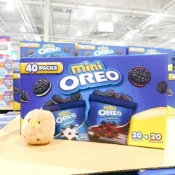 (店+)【OREO 奧利奧】迷你巧克力夾心餅乾分享組 816公克 OREO Mini 巧克力餅乾 夾心餅乾 40包 香草 可可 迷你巧克力夾心餅乾