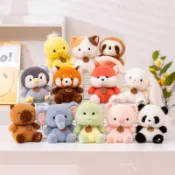 全系列✨動物玩偶 卡皮巴拉 大象 小浣熊 兔子玩偶 安撫娃娃 掌中寶娃娃 毛絨玩具 可愛動物 公仔 玩偶 禮物 生日禮物