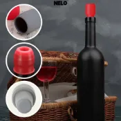 NELO葡萄酒瓶塞,起泡葡萄酒瓶塞可重複使用紅酒封口機,葡萄酒工具硅膠硅膠酒塞