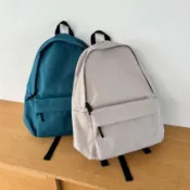 【MUJI 無印良品】(黑色帶)可減輕肩膀負擔撥水加工聚酯纖維後背包