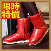 現貨+預購 雪靴 女中筒靴子-真皮羊毛格子純色女鞋子2色64r43【獨家進口】【米蘭精品】