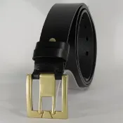 徽耀國際 Mark Honor 皮帶 100%真皮皮革時尚腰帶 銅扣針扣 寛版 黑 S尺寸 -Mark Honor-免費烙印服務【全壘打跨店最高20%點數回饋】