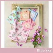 日本代購 三麗鷗 x Laura Ashley 刺繡毛巾手帕 Kitty 酷洛米美樂蒂喜拿Melody迷你方巾 旅行外出