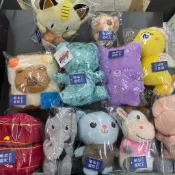 可愛毛絨 卡皮巴拉 海馬 寶可夢 小熊 小豬 小貓 大象 大鑽石求婚戒指 娃娃 玩偶