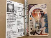《LION光屋》LED 晶片式高效能 110v 1w 尖長型透明 暖黃光神明桌燈泡 E12燈頭