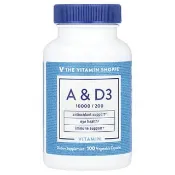 【iHerb】The Vitamin Shoppe, 維生素 A 和 D3，100 粒素食膠囊