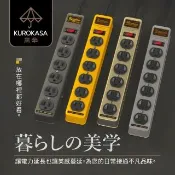 【iPlus+ 保護傘】1開6插3P黑傘鐵殼延長線-1.8M(KU-5162J.防火防突波.旋轉插頭.插座.電源線)