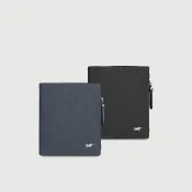 【BRAUN BUFFEL 德國小金牛】HOMME-P 6卡直立拉鍊零錢袋短夾-多色任選(BF598-325-BK/NY) 錢包送禮推薦