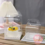 【531禮物網】手提透明蛋糕盒 塑膠盒 透明盒 禮物盒 包裝盒 PET透明塑膠盒 高透明蛋糕盒 情人節包裝盒 手提蛋糕盒