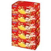 五月花 盒裝面紙－吉利財神150抽*5盒*10串