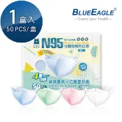 【HOTAI購】【藍鷹牌】N95醫用立體型成人口罩-壓條款 50片x1盒 #醫療級/台灣製