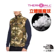 【北臉 The North Face】男 ThermoBall 極輕量暖魔球防風科技羽絨背心 365Z 迷彩